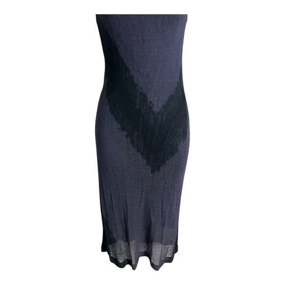 Jussara Sleeveless Fitted Midi Sheath Dress Net Mesh Boho Mermaid Indie S Small - Picture 3 of 9